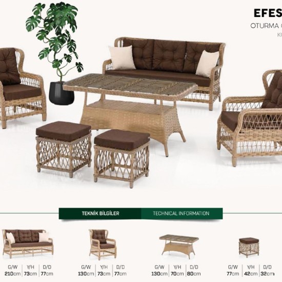 Efes 3'lü Oturma Gurubu