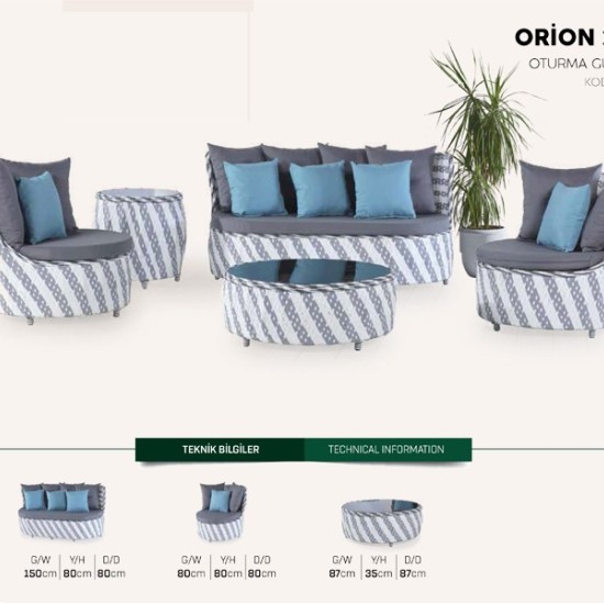 Orion 3'lü Oturma Gurubu