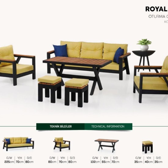 Royal 3'lü Oturma Gurubu