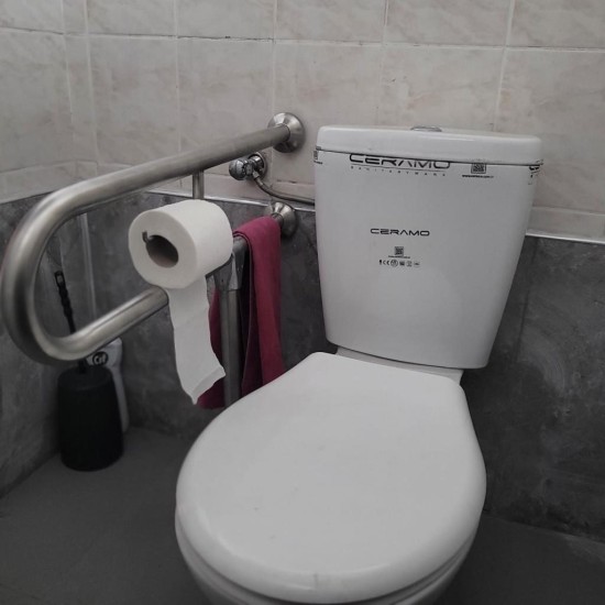 Engelli Tutunma Barı Tuvalet Kağıtlıklı Banyo Wc Küvet Paslanmaz Mat Satine Yüzeyli Sabir Ayarlanabilir Ayaklı Engelli Tutunma Barı Tuvalet Kağıtlıklı Banyo Wc Küvet Paslanmaz Mat Satine Yüzeyli Sabir Ayarlanabilir Ayaklı