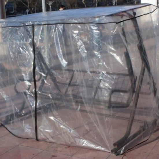 Şeffaf Salıncak Koruma Örtüsü Salıncak Kılıfı Bahçe Salıncak Kılıfı 220x120x150
